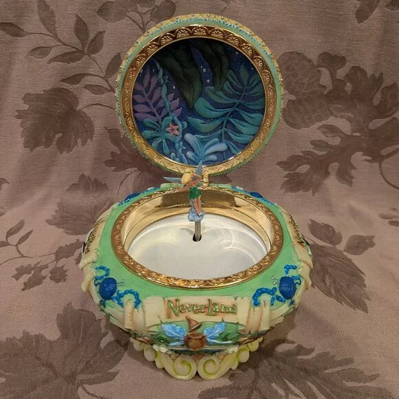 Disney 1951 Tinker Bell Neverland "You Can Fly" Music Box, Gently Used! - Picture 1 of 10